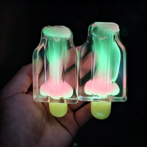 Luminous Trapezoid Ice Pop TPR Squishy  Sensory Fidget Toy