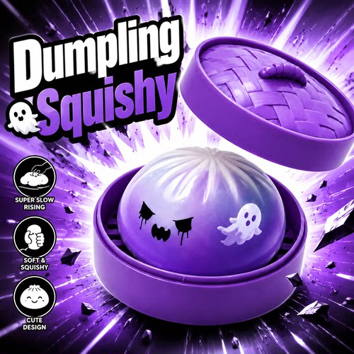 Dumpling Squishy Steamer Case Slow Rebound Halloween