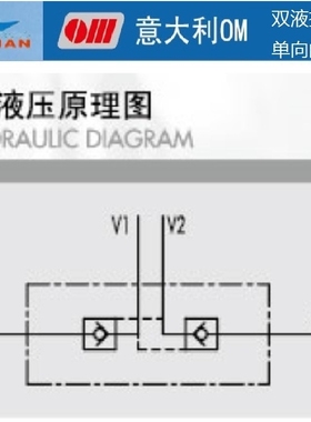 液控单向阀VBPDE1/2”L意大利OM液压锁管式保压锁平衡阀
