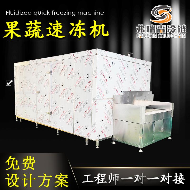 毛豆荚流态化速冻机火锅丸子冷冻设备速冻莲子设备