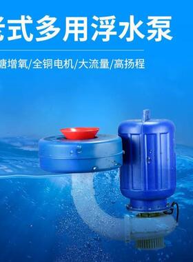 老式浮水泵增氧机浮式水泵老款3寸4寸养殖池塘排灌喷泉水花增氧泵