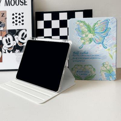 适用ipad保护壳air6pro11英寸2024air5带笔槽防弯亚克力9代air372