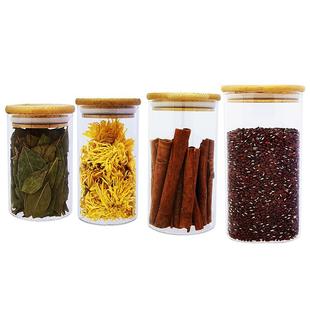 食品级密封玻璃罐子带盖防潮茶叶罐厨房家用五谷杂粮收纳储物盒