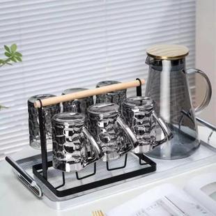 耐高温大容量凉白开泡茶水壶水杯 轻奢水晶玻璃冷水壶杯子家用套装