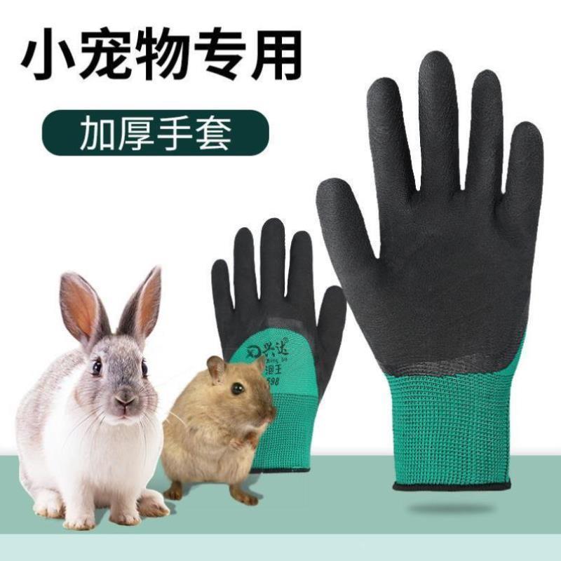防咬手套仓鼠用品儿童小宠物洗澡防抓伤实验室鹦鹉防撕咬动物猫咬