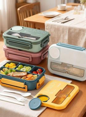 lunchbox加热饭盒微波炉专用分格不串味上班族便当盒带叉勺午餐盒