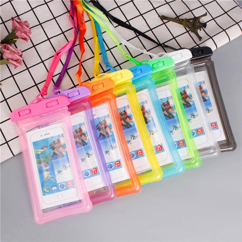 厂家户外防水手机袋充气密封手机袋潜水游泳漂流手机防水袋