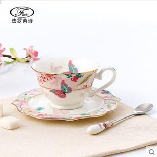 下午茶具花茶茶具 陶瓷咖啡杯碟玻璃壶双层果盘英式