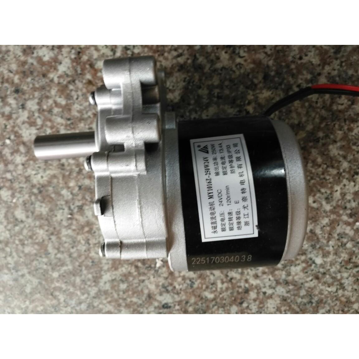 Yoneite轮椅电机双减速120转/分钟刷永磁直流电机My1016Z2-250W24