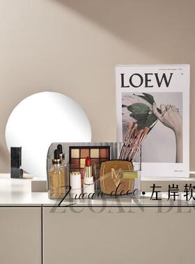 样板房摆件梳妆台饰品化妆品道具香水托盘轻奢衣帽间衣柜软装摆件