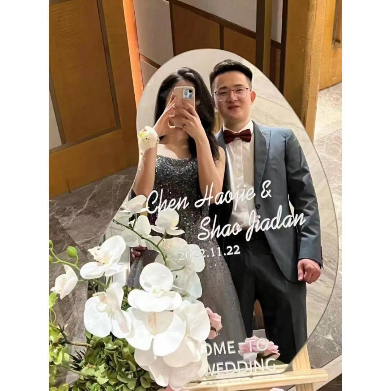 5毫米防刮不碎镜摄影镜面板异形摄影开业庆典婚礼迎宾云朵镜包邮