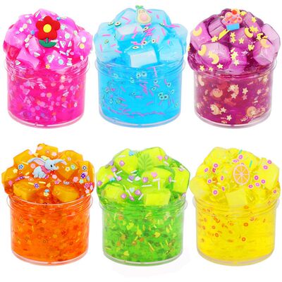 2023新款史莱姆slime kit 水晶泥牛头胶彩泥解压玩具60ml套装