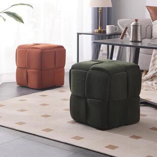 拉车套罩网红小凳子创意客厅沙发凳板凳简约现代化妆凳梳妆凳软包