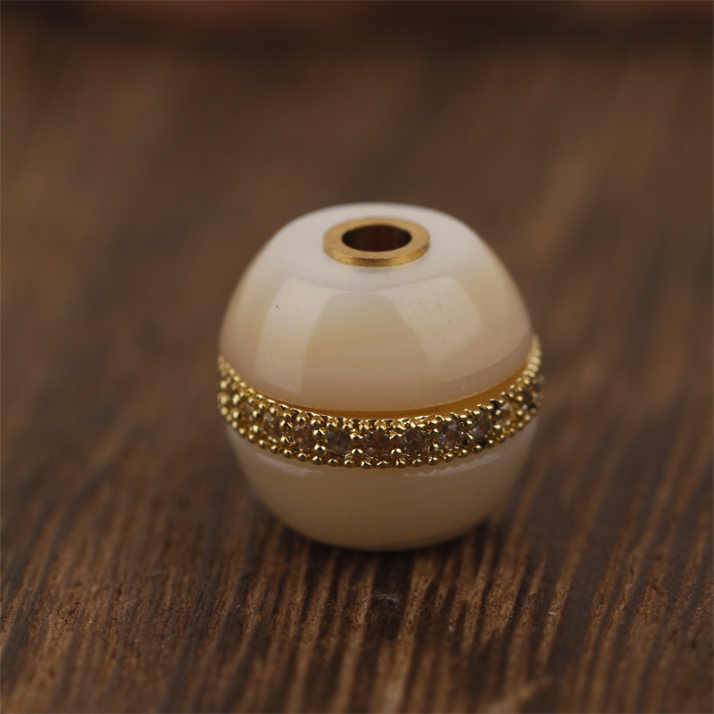 天然珍珠丹巴汉堡珠腰珠顶配珠百香籽星月金刚手串108配饰