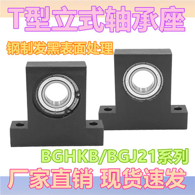 立式轴承座组件 BGHKB单轴承固定座 BGJ系列T型钢制带座轴承 包邮