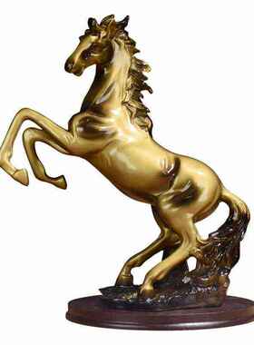 极速酒柜客厅家居装饰品马到成功中式工艺品办公室招财马摆件开业