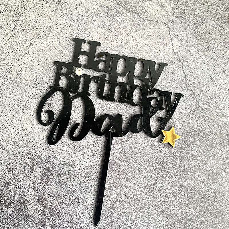 New Birthday Cake Card Double Layer Mom and Dad Happy Birthd