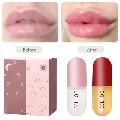 Instant Lip Plumping Balm Lips Plumper Oil Day And Night Las