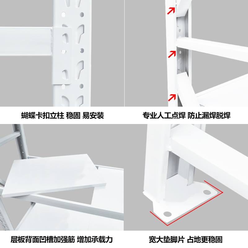 货架重型大型仓库仓储多层置物架超市快递展示架家用储藏室铁架子