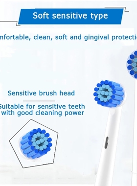 4 p?s cabe?a de escova de dentes eltrica para oral b cab