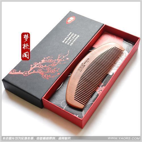 天天见精品桃木梳子16厘米大号密齿原木无漆实木防静电防脱发包邮