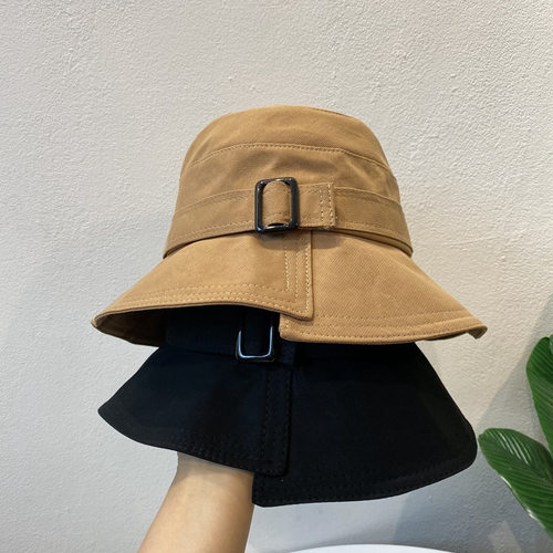 好货Fashion Solid Color Bucket Hat Summer Autumn Fisherman H