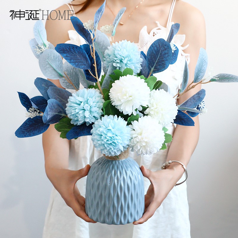 Artificial flower simulation dining table decor bouquet vase