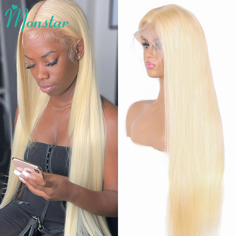 13x6 13x4 613 Honey Blonde Color Lace Front Human Hair Wigs