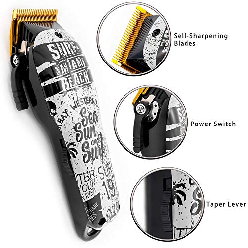 Professional Hair Clipper Cordless Haircut Kit Rechargeable