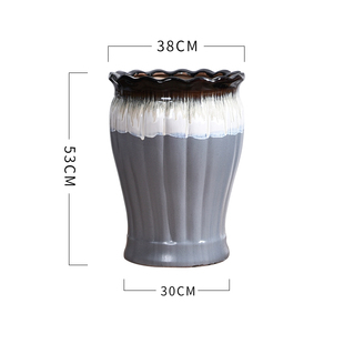 11铁树落地种树陶瓷花盆发财树超大号阳台客厅庭院绿植花盆特高大