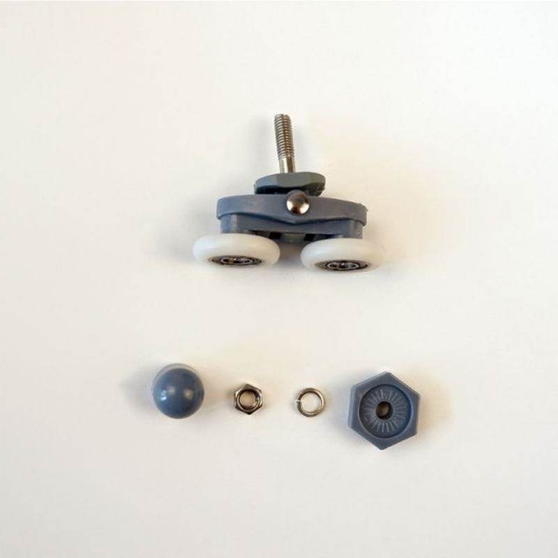 4Pcs/Set Grey Plastic Nylon Adjustable Double Swinging Pulle