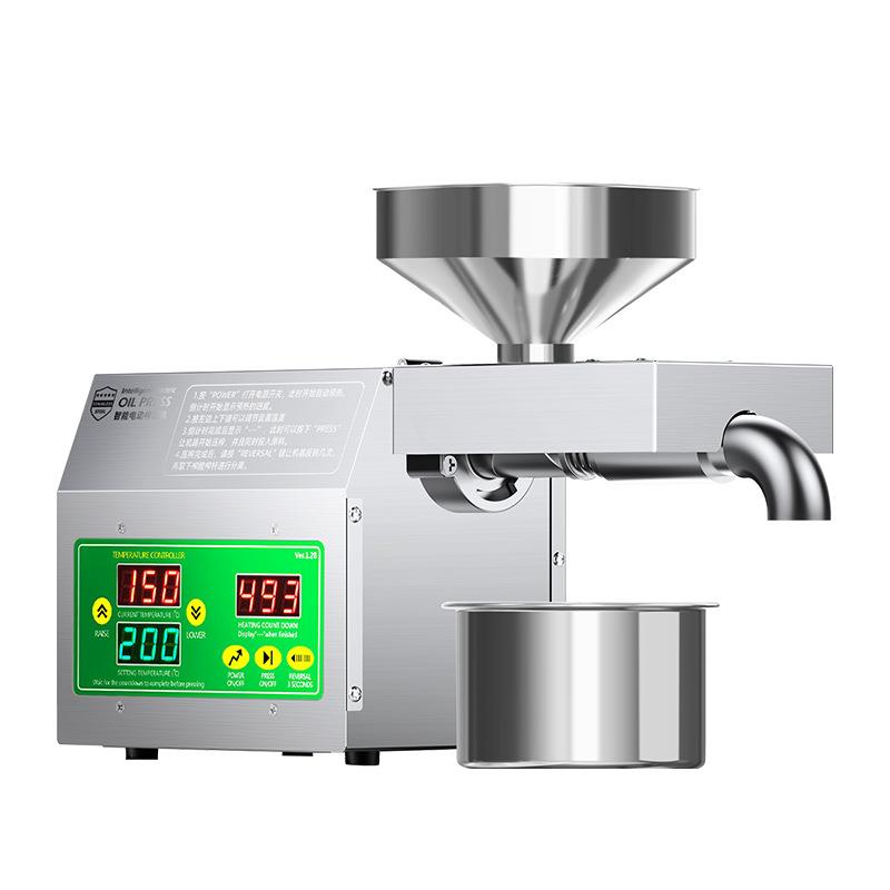 B01S全自动智能榨油机家用中小型大彩屏调温炸油机压油机