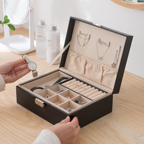 极速Earring necklace receive box ornament jewelry box large