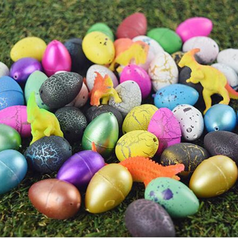 6pcs/lot Magic Growing Dino Eggs Hatching Dinosaur Add Wat