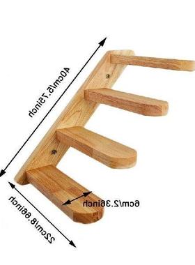 Wood Cat Steps Solid Wood Cat Stairs With 4 Steps Wall