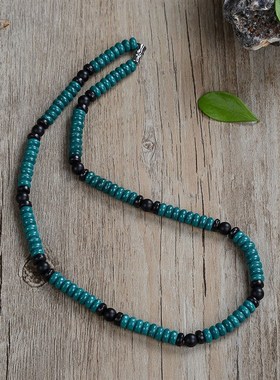 Fashion Necklace Men Vintage 4mm/6mm/8mm Natural Wood