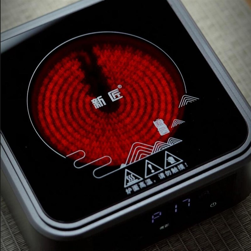 新匠1500w大功率电陶炉玻璃蒸煮烧水壶加热器九档功率可调煮茶器