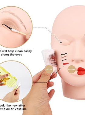 LASHVIEW Lash Mannequin Head  Practice Training Head Make Up