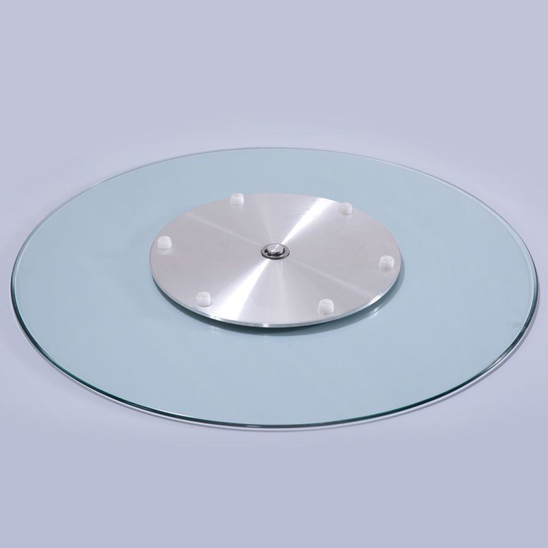 餐桌钢化玻璃转盘桌面包邮家用大圆桌玻璃转盘底座园形旋转桌面
