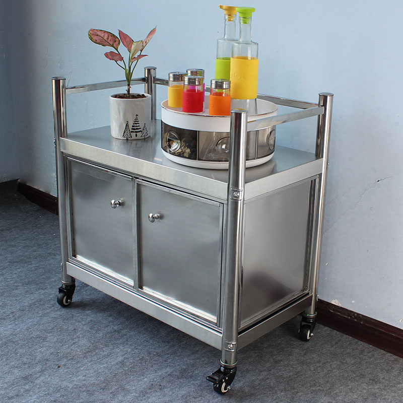 70高带柜门不锈钢微波炉置物架二层家用储物架烤箱架子落地餐边柜,厨房/烹饪用具,厨房置物架/置物柜/角架,淘宝优惠券,粉丝福利购,淘宝优惠卷