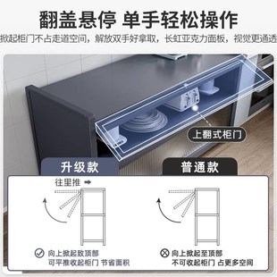 厨房餐边柜置物架家用整体橱柜落地边柜置物柜子储物柜靠墙收纳柜