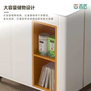 现代简约一体岩板茶桌客厅家用茶台多功能泡茶桌子阳台喝茶桌椅