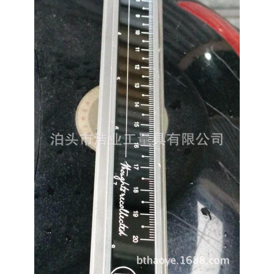 黑色电镀钢直尺标尺刻度尺3米10203050宽钢板尺201不锈钢