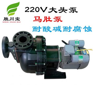 塑料耐腐蚀自吸泵220V单项小型大头泵防酸泵胜川宝牌污水泵