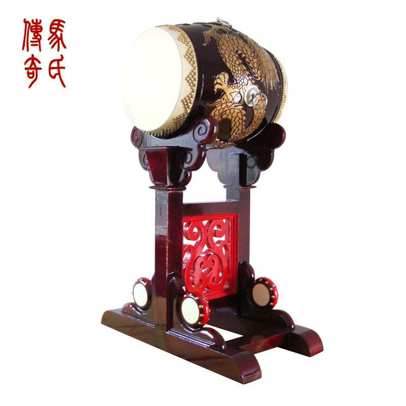 马氏传奇雕龙战鼓 刻龙堂鼓 彩色雕龙鼓 龙鼓架鼓