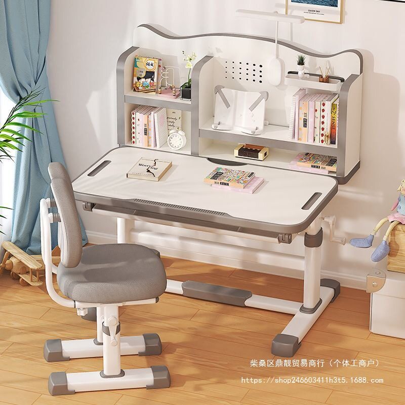 2025可升降小学生学习桌椅套装