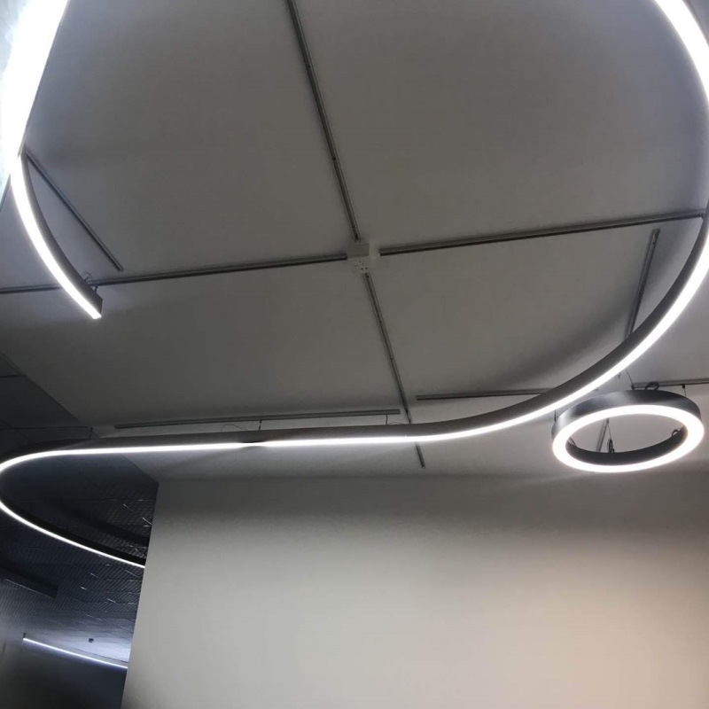 工程照明线形灯现代简约办公灯室内商业照明线条灯灯具套件