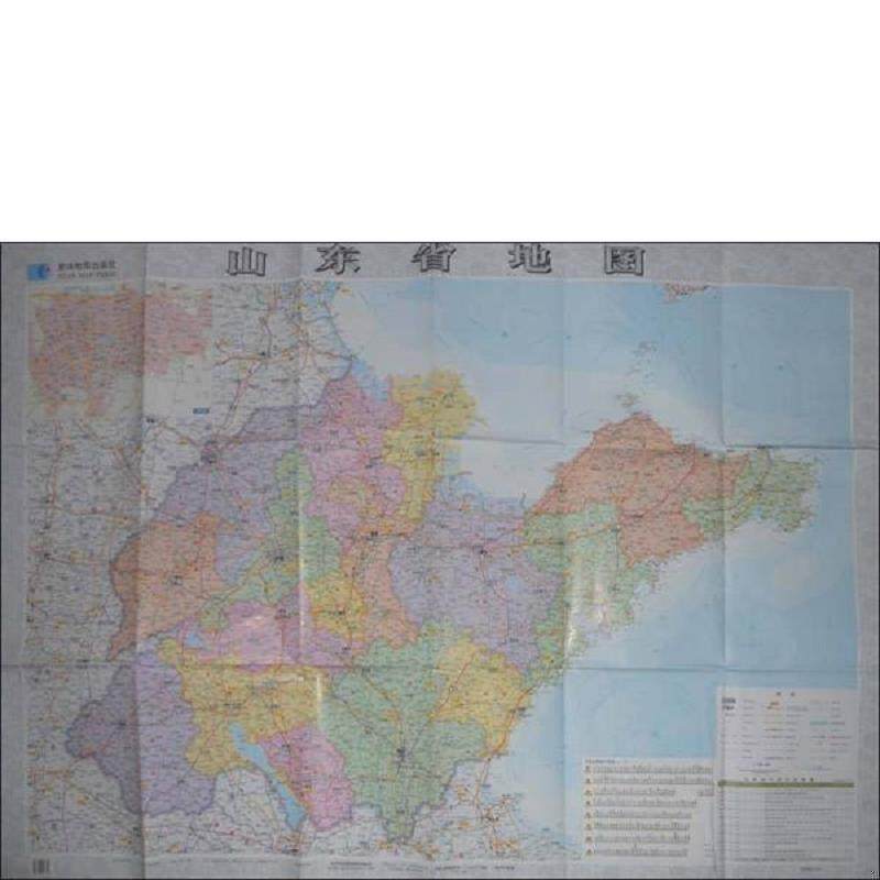 正版速发9787547107799 山东省地图 全新升级版 1:600000 星球地图出版社 星球地图出版社