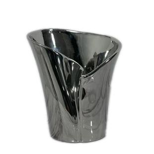 新中式 飾品 現代簡約陶瓷扭轉喇叭花器花插擺件樣板房售樓處軟裝