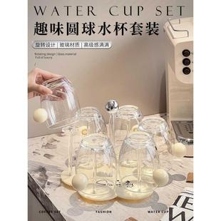 漫2新款 时光套装 水杯024家用耐高温玻璃茶杯子女轻奢高级感果汁杯